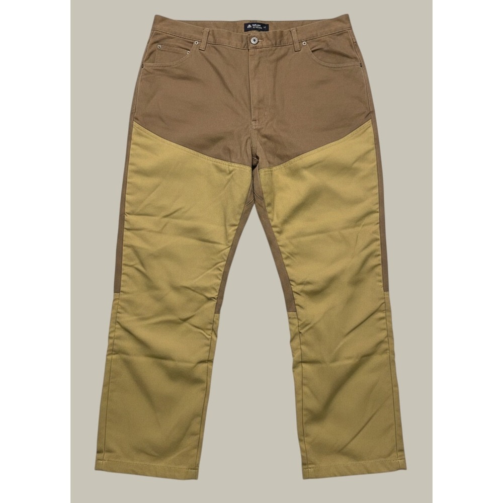Gamehide Mens Upland Hunting Pants Brown Tan Reinforced Front Canvas 38x30